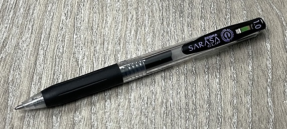 Sarasa clip 1mm pour écrire les kanji au stylo